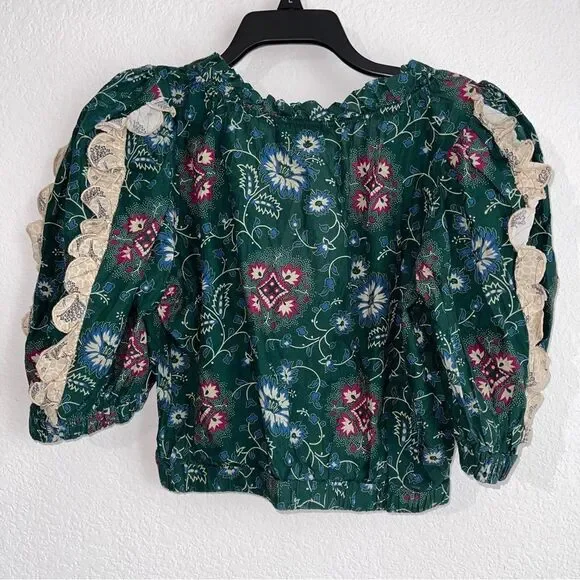 Sea New York Robina Puff Sleeve Cotton Top, NWT, Size M - Picture 7 of 10